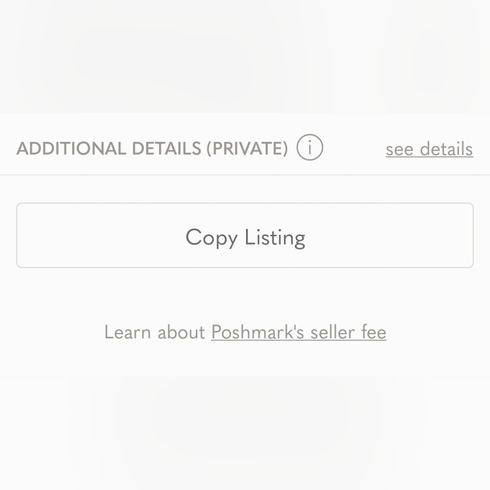 The delete listing button disappeared